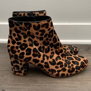 Leopard Print ankle boots
